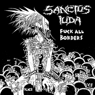 (pre-order) Disaffect/Sanctus Iuda - Fuck All Borders LP (US pressing/pink and black vinyl)